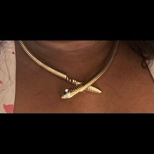 Bebe snake necklace